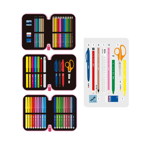 Несесер Milan Flowicorn 3 ципа 49 части, 1000000000052615 02 