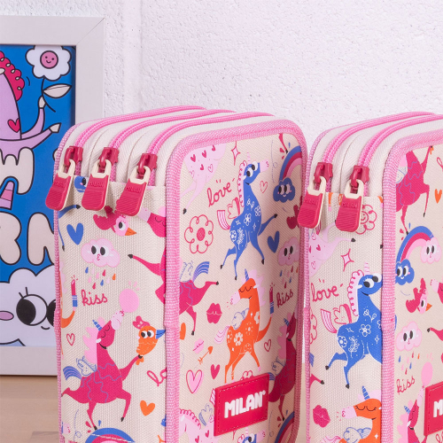 Несесер Milan Flowicorn 3 ципа 49 части, 1000000000052615 05 