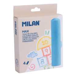 Цветен тебешир MILAN Maxi 4 броя
