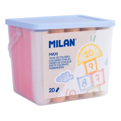 Цветен тебешир MILAN Maxi 20 броя