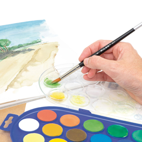 Акварелни бои Milan ф30 12 цвята, 1000000000052515 03 