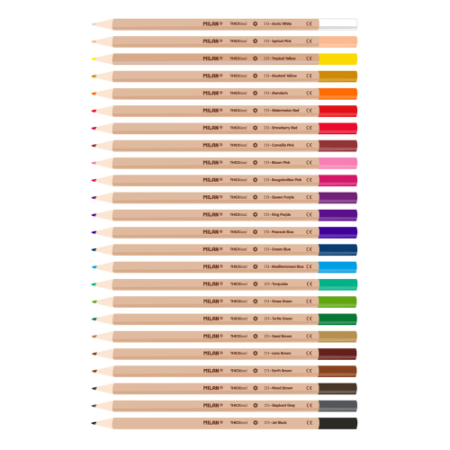 Цветни моливи Milan 24 цв. метална кутия, 1000000000052497 02 