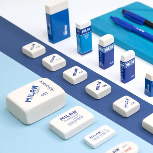 Milan 403 Gigant eraser rectangular whit, 1000000000052426 03 