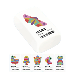 Milan 424-A Animal Geo eraser assorted