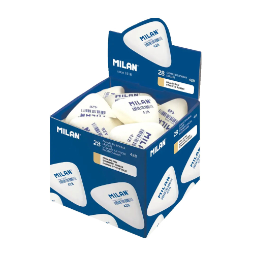 Гумичка Milan 428 триъгълна бяла, 1000000000001016 04 
