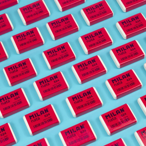 Milan 624 Nata soft eraser white, 1000000000052437 04 