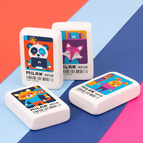 Milan 4018 Underground eraser assorted, 1000000000052425 05 