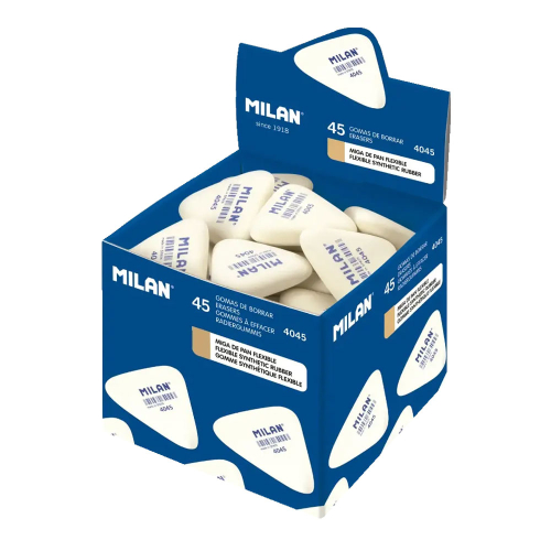 MILAN 4045 eraser triangular white, 1000000000030545 04 