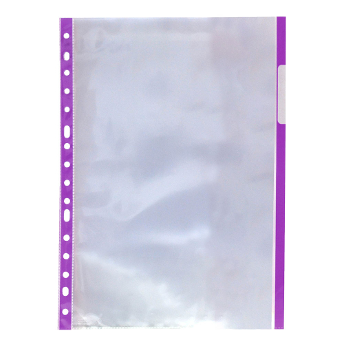 Pocket crystal OfBox A4 purple edge 10pc, 1000000000048949 02 