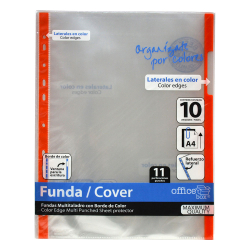 Джоб кристал OfBox A4 с оранжев ръб оп10