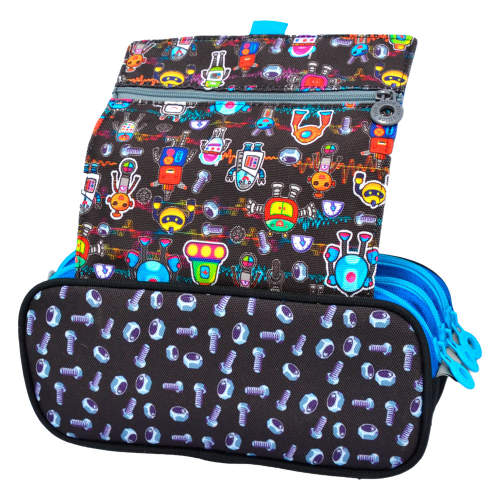 Pencil case OfBox Colorline boy 3 zips, 1000000000049067 03 