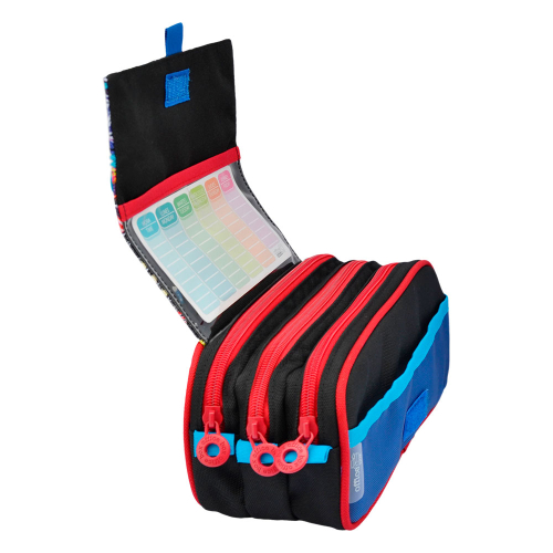 Pencil case OfBox Colorline boy 3 zips, 1000000000049067 04 