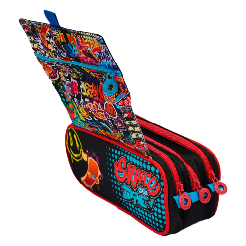 Pencil case OfBox Colorline boy 3 zips, 1000000000049067 05 