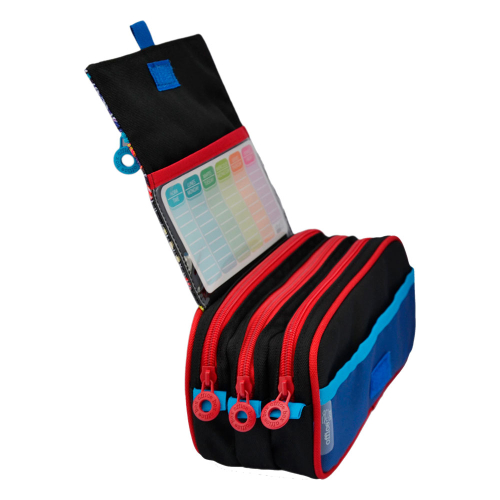 Pencil case OfBox Colorline boy 3 zips, 1000000000049067 06 