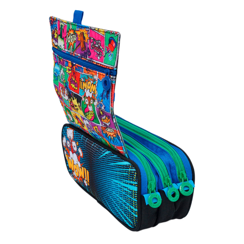 Pencil case OfBox Colorline boy 3 zips, 1000000000049067 08 