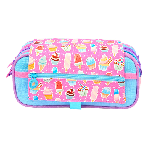 Pencil case OfBox Colorline girl 3 zips, 1000000000049068 04 