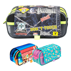 Pencil case OfBox Remix 3 zips assorted