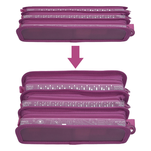 Несесер OfBox Colorline XXL 3 ципа асор., 1000000000049053 06 