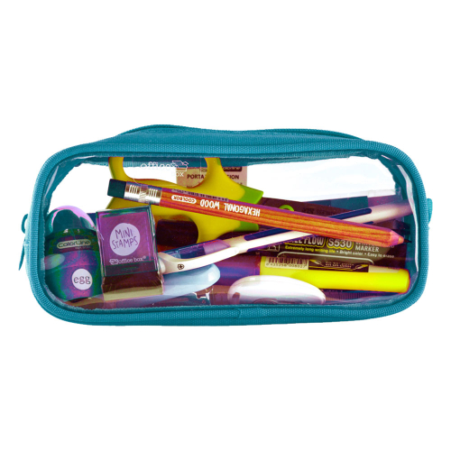Pencil case OfBox transparent assorted, 1000000000049065 03 