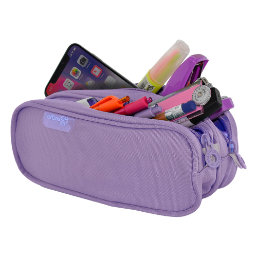 Pencil case OfBox Double 2 zips assorted, 1000000000049060 05 