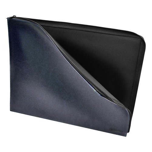 Папка OfBox Dynamic A4 кожа с цип син, 1000000000048956 02 