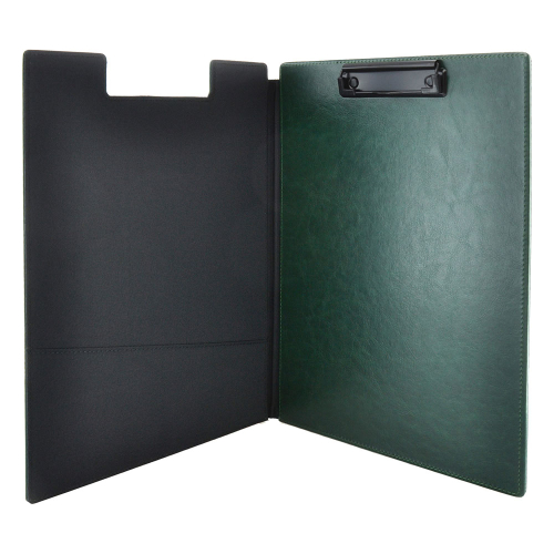Clipboard with lid OfBox leather Green, 1000000000048961 02 