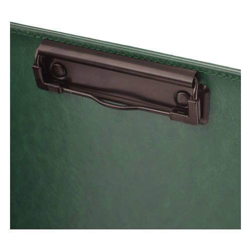 Clipboard with lid OfBox leather Green, 1000000000048961 03 