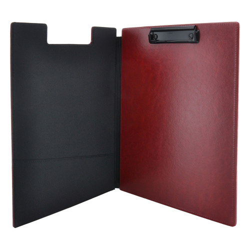 Clipboard with lid OfBox leather Red, 1000000000048962 02 