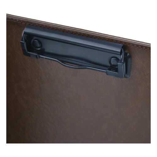 Clipboard with lid OfBox leather Brown, 1000000000048963 03 