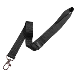 Badge lanya OfBox flat black 5pcs