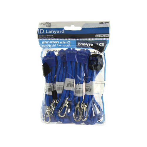 Badge lanya OfBox round dark blue 5pcs, 1000000000048990 03 