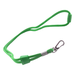 Badge lanya OfBox round green 5pcs