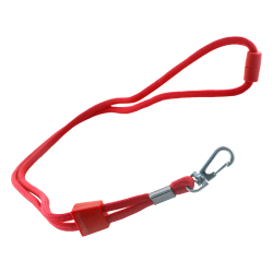 Badge lanya OfBox round red 5pcs