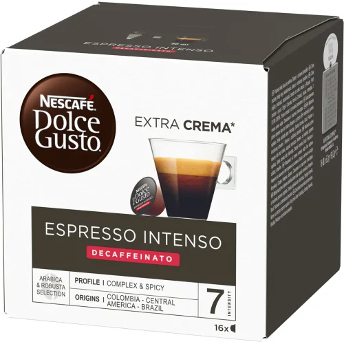 Nescafe DG Espresso Intenso Decaffe 16ps, 1000000000043322