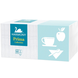 Салфетки Harmony prima 33/33 бели оп500