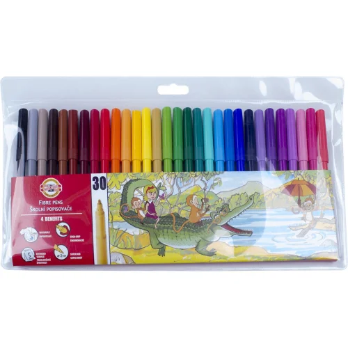 Kohinoor felt-tip pens 30 colors, 1000000000004852