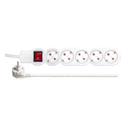 Power strip 5 sockets with 5m switch