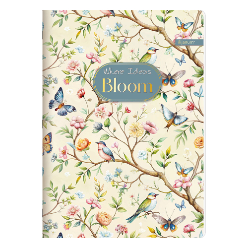 Тетрадка A4 Ilijanum Bloom 80л офсет, 1000000000048360 03 