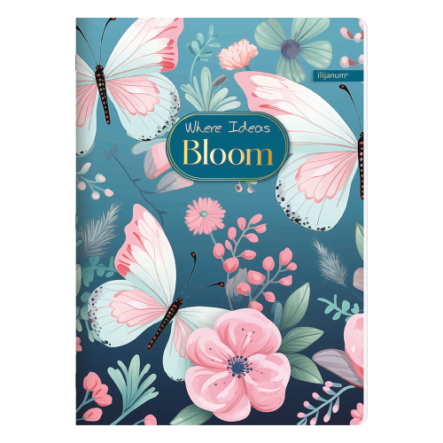 Тетрадка A4 Ilijanum Bloom 80л офсет, 1000000000048360 05 