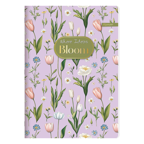 Тетрадка A4 Ilijanum Bloom 80л офсет, 1000000000048360 08 