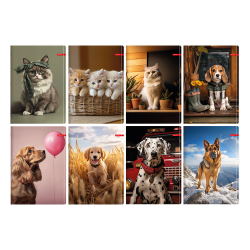 Тетрадка A4 Ilijanum Pets UV 40л офсет
