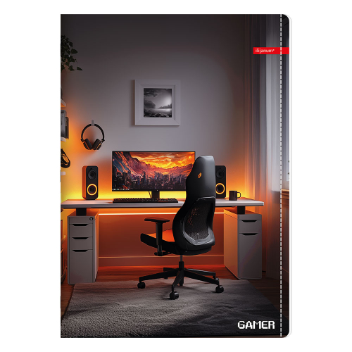 Тетрадка A5 Ilijanum Gamer UV 40л офсет, 1000000000048375 05 