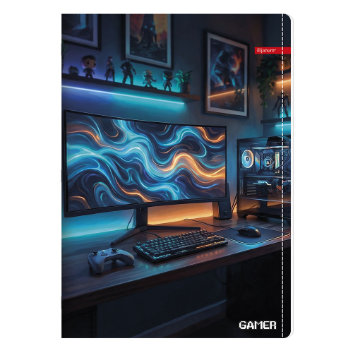 Notebook A5 Ilijanum Gamer UV 60 sheets, 1000000000048376 08 