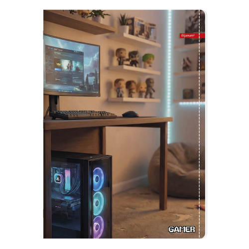 Notebook A5 Ilijanum Gamer UV 60 sheets, 1000000000048376 09 