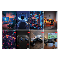 Тетрадка A4 Ilijanum Gamer UV 40л офсет