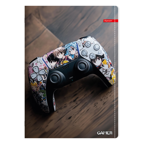 Тетрадка A4 Ilijanum Gamer UV 40л офсет, 1000000000048372 08 