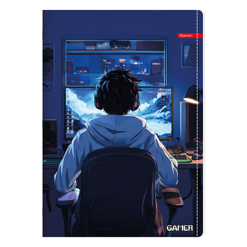 Тетрадка A4 Ilijanum Gamer UV 80л офсет, 1000000000048374 03 