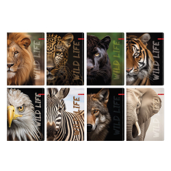 Тетрадка A5 Ilijanum Wild Life UV 60л