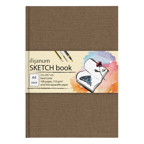 Скечбук A5 Ilijanum Акварел 110гр 54л, 1000000000045656 04 