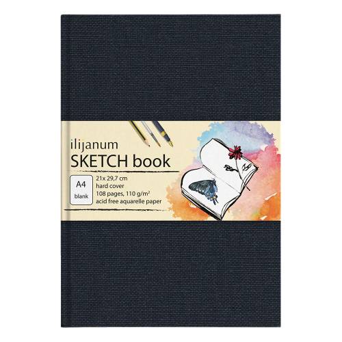 Скечбук A5 Ilijanum Акварел 110гр 54л, 1000000000045656 05 
